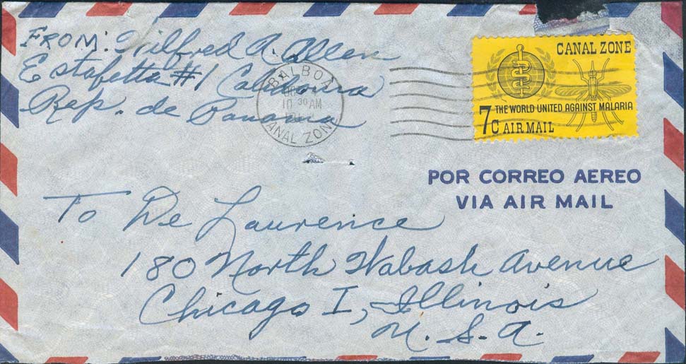 October 4, 1962, 10:30 AM, Balboa, CZ to Chicago, IL