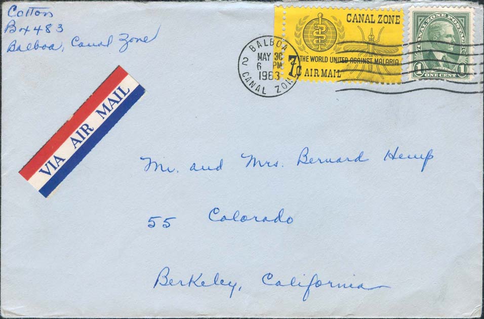 May 30, 1963, Balboa, CZ to Berkeley, CA