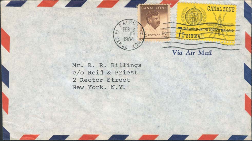 February 3, 1964, Balboa, CZ to New York, NY