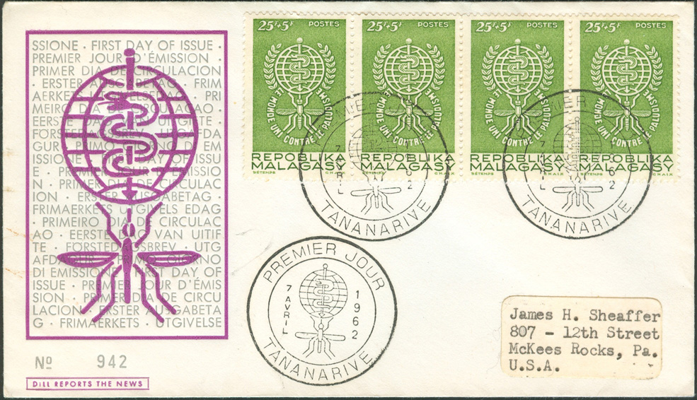 Madagasca Scott B19 Joachim Dill FDC