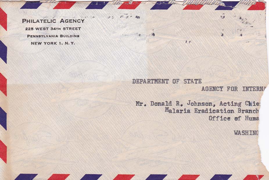 Torn Cover Addressed to Donald R. Johnson