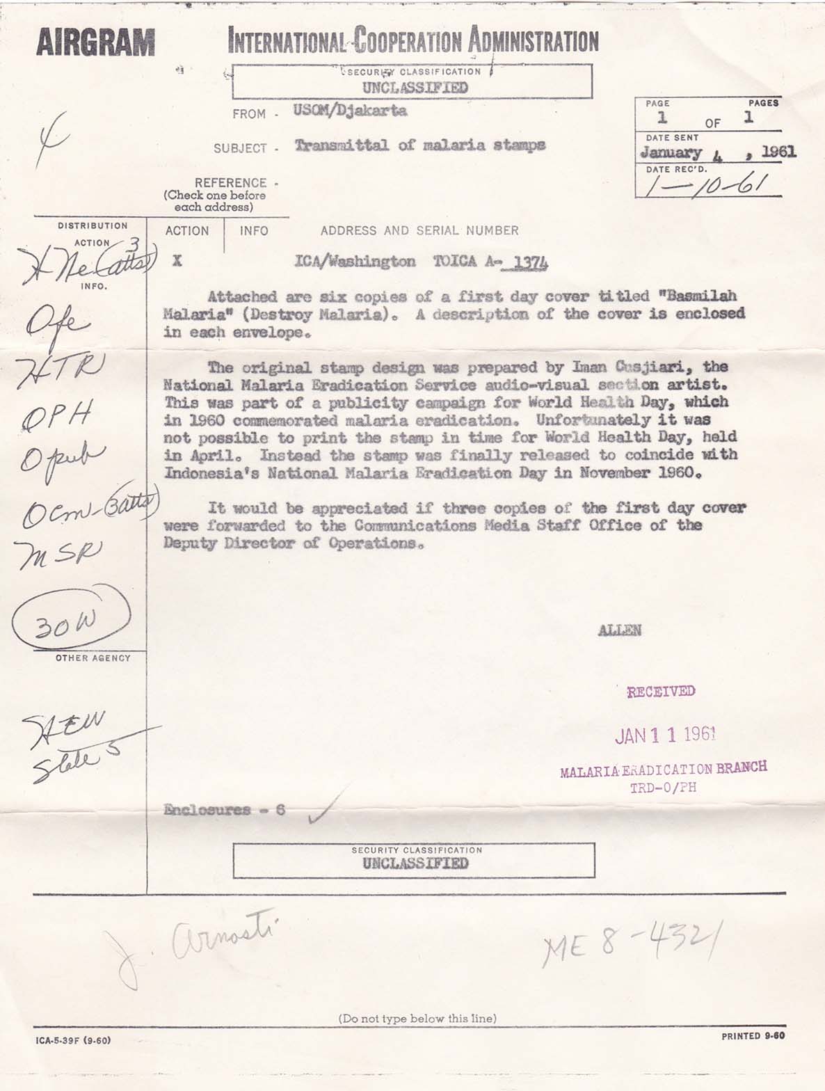 Item With Receiving Mark 1