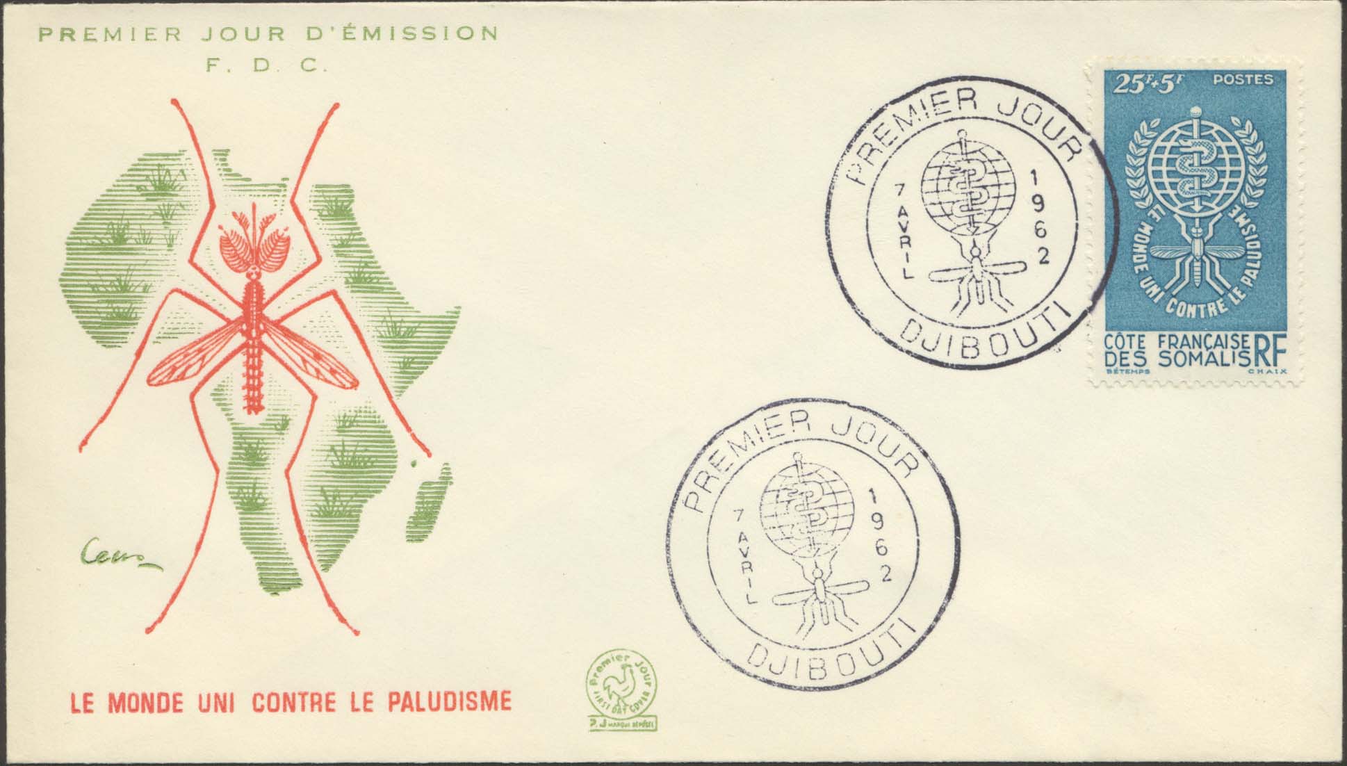 Somalia Coast Scott B15 FDC