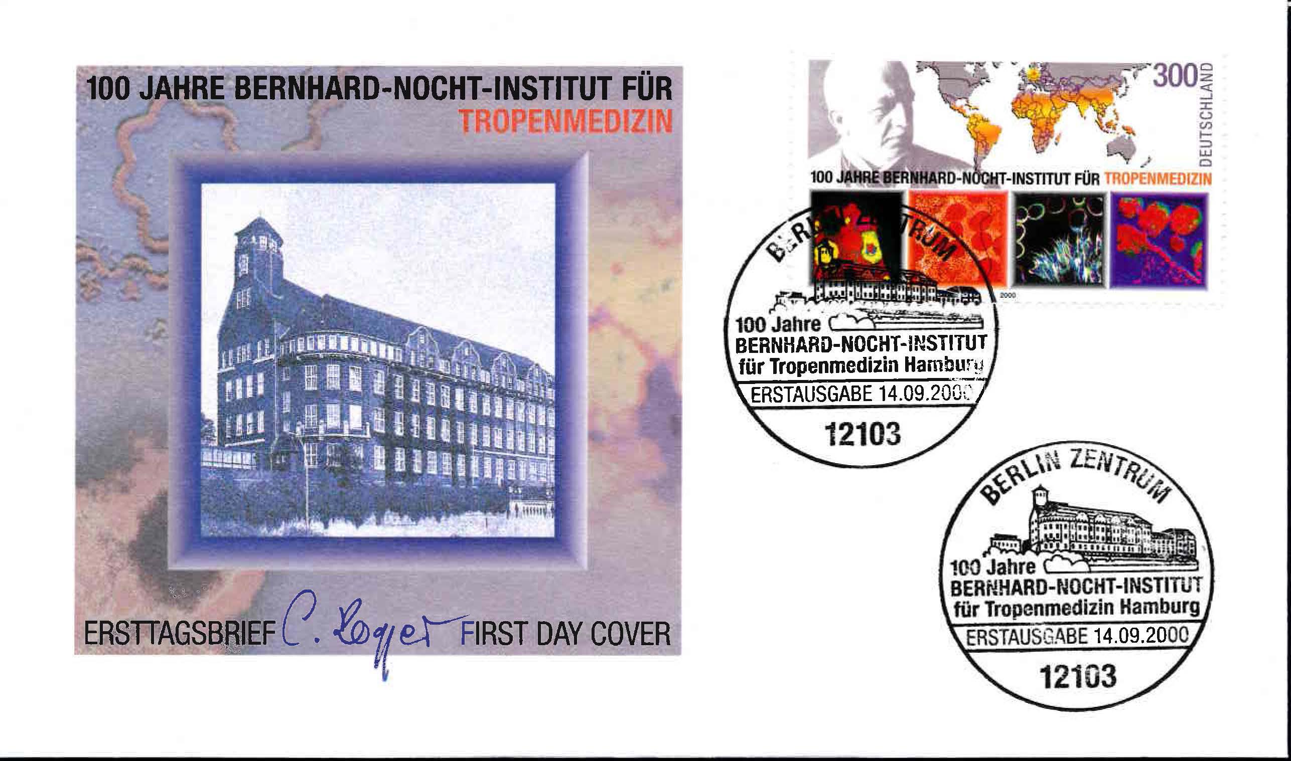Germany Scott 2101 First Day Cover, Cachet 2, Berlin Cancellation - Front