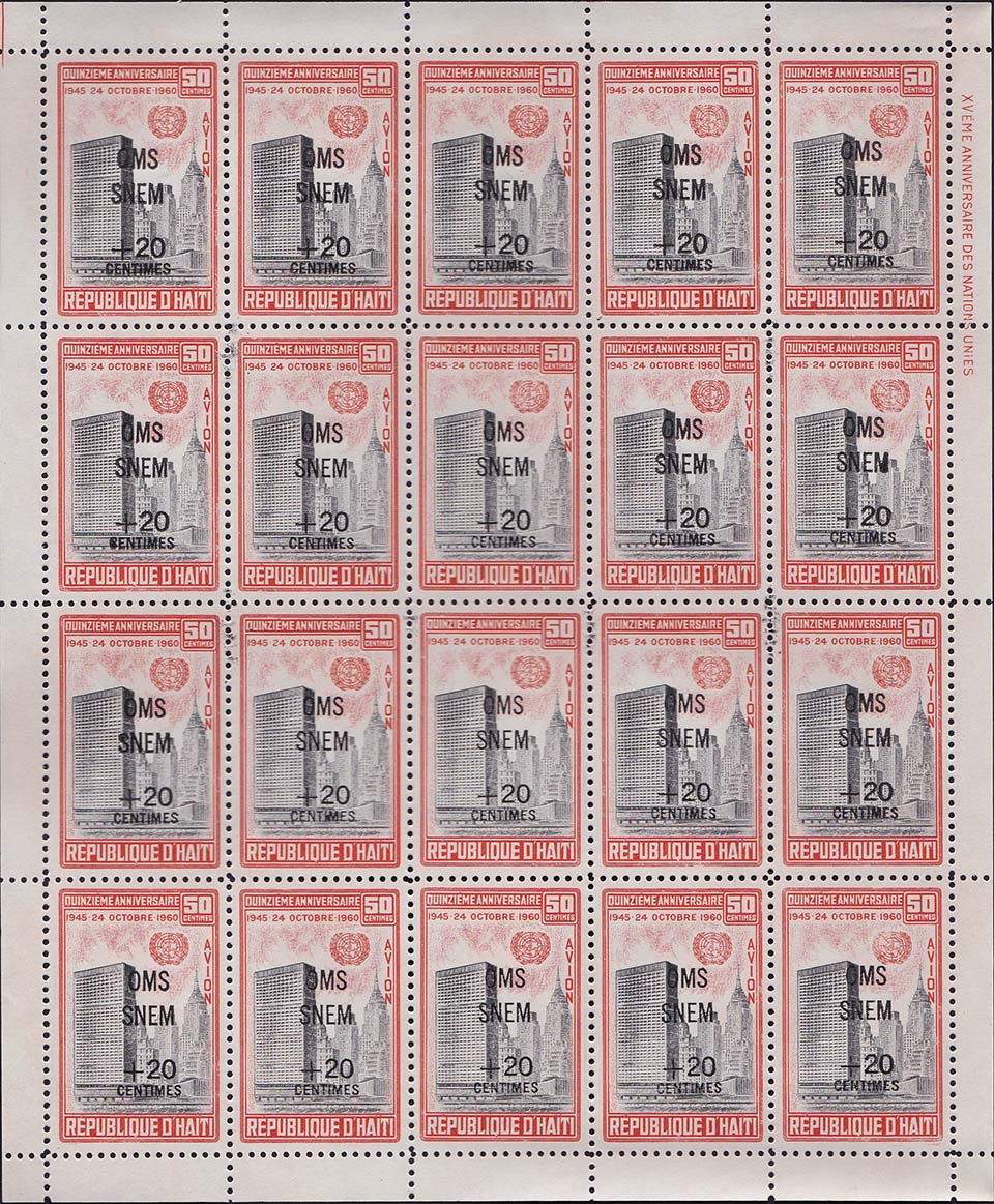 Scott B21 Sheet of 20