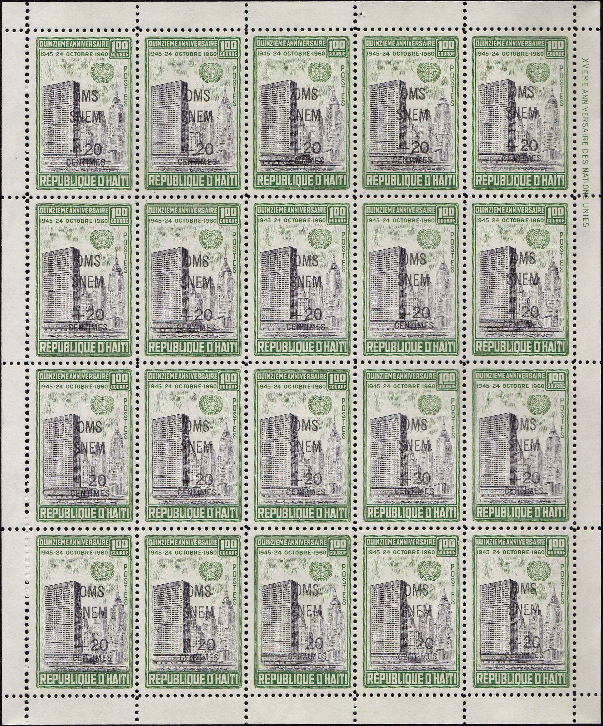 Scott CB35 Sheet of 20