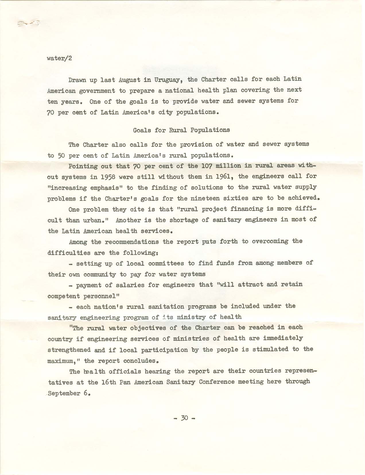 PAHO August 27th, 1962 "Received unsealed at New Orleans, La." - Contents - Page 2