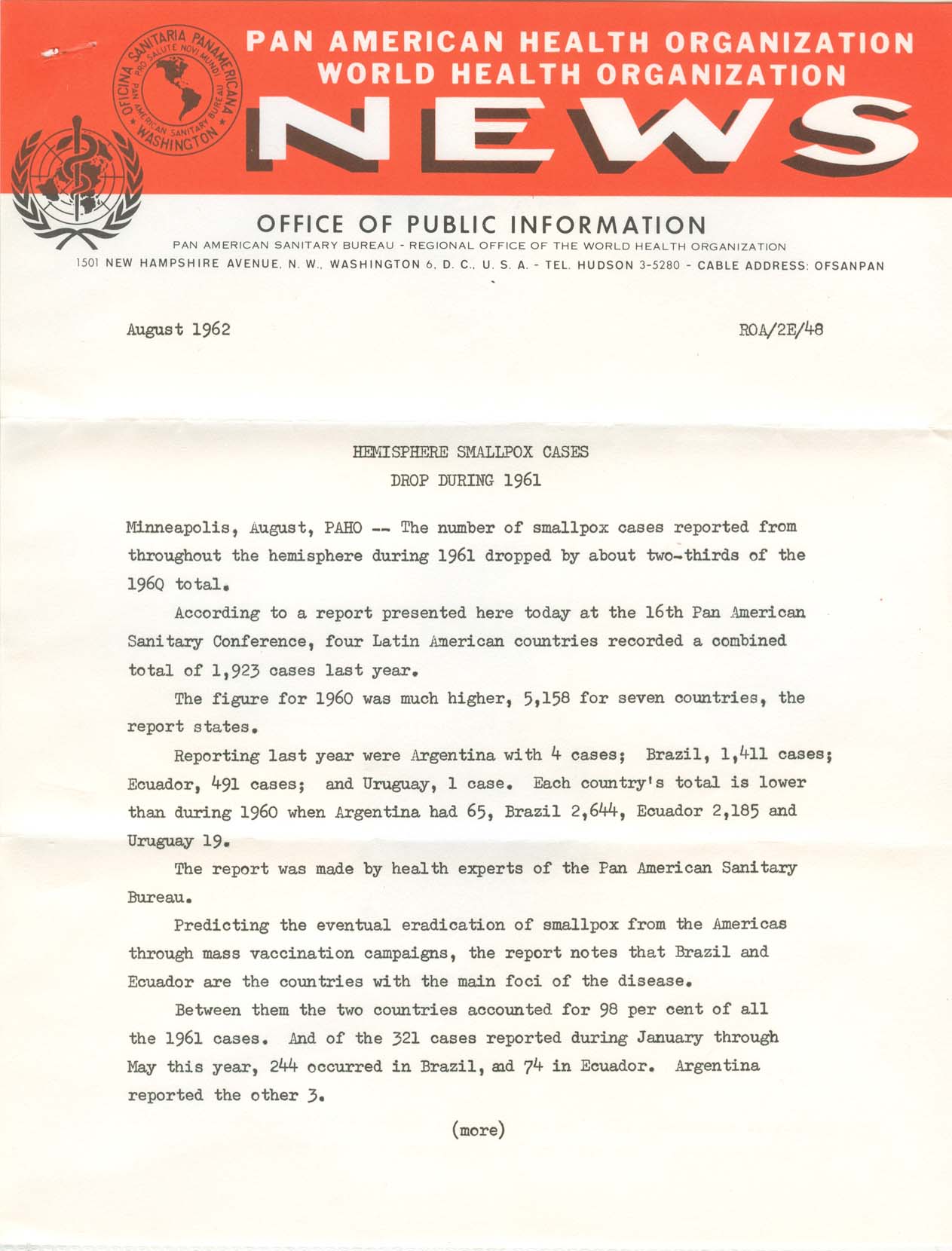 PAHO August 30th - Page 1