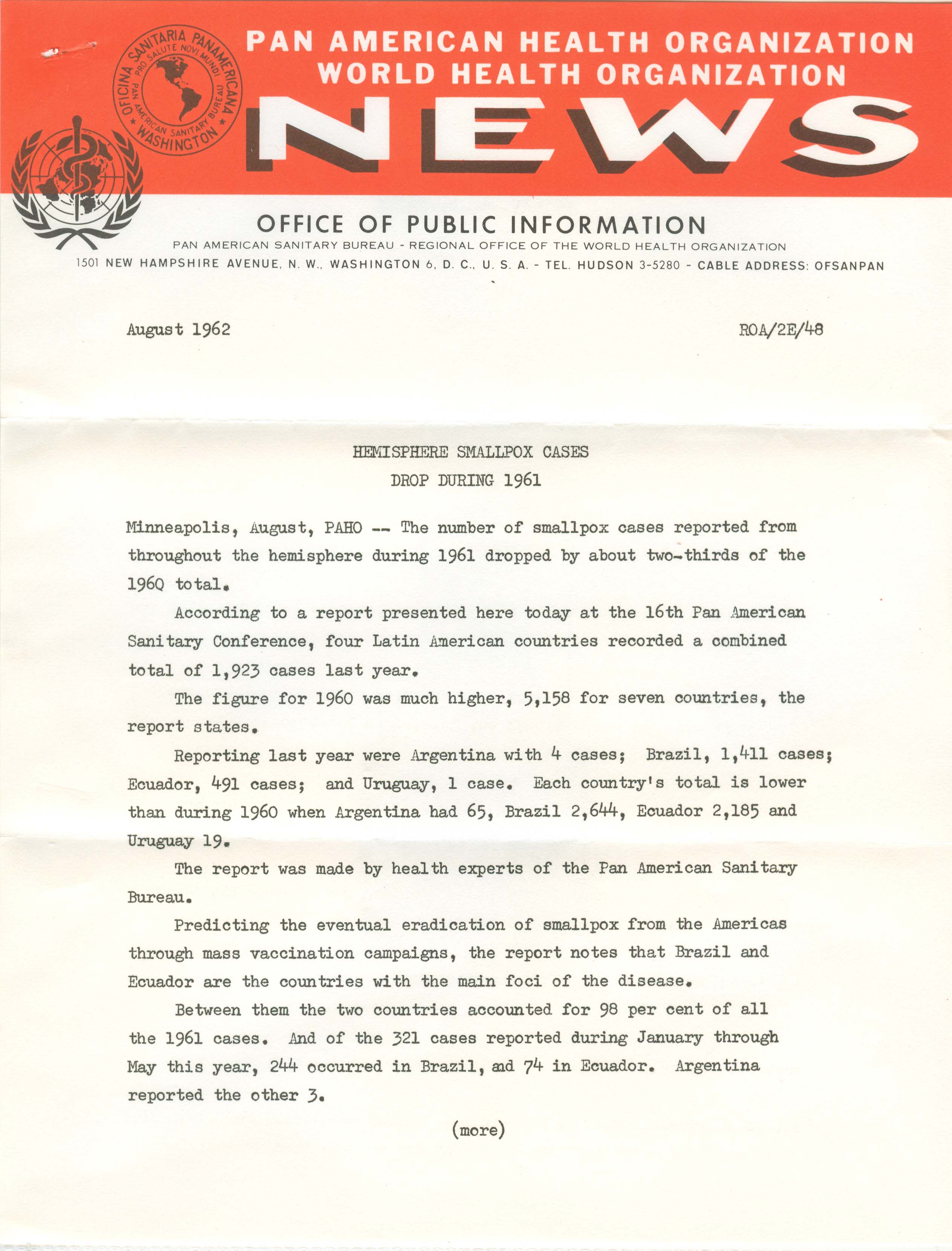 PAHO August 30th - Page 1