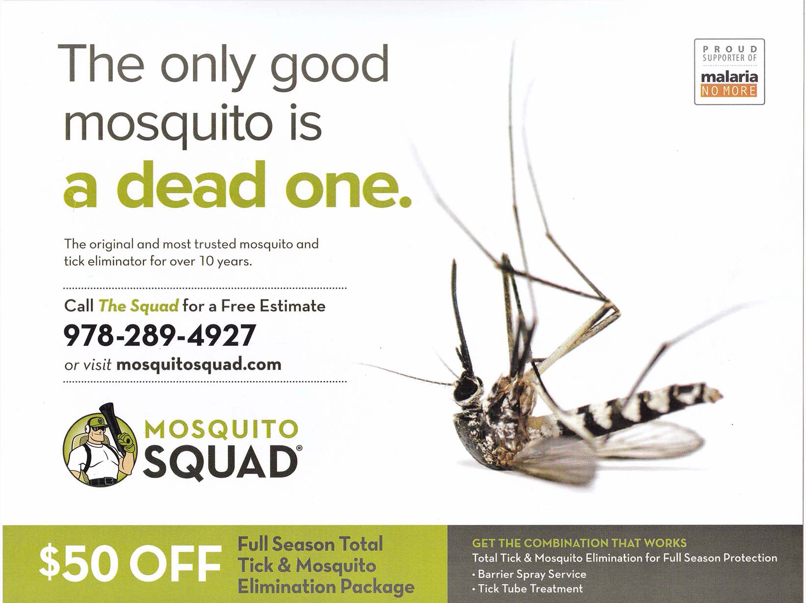 Mosquito Squad - Summer 2016 - Mailing 1 - Side 1