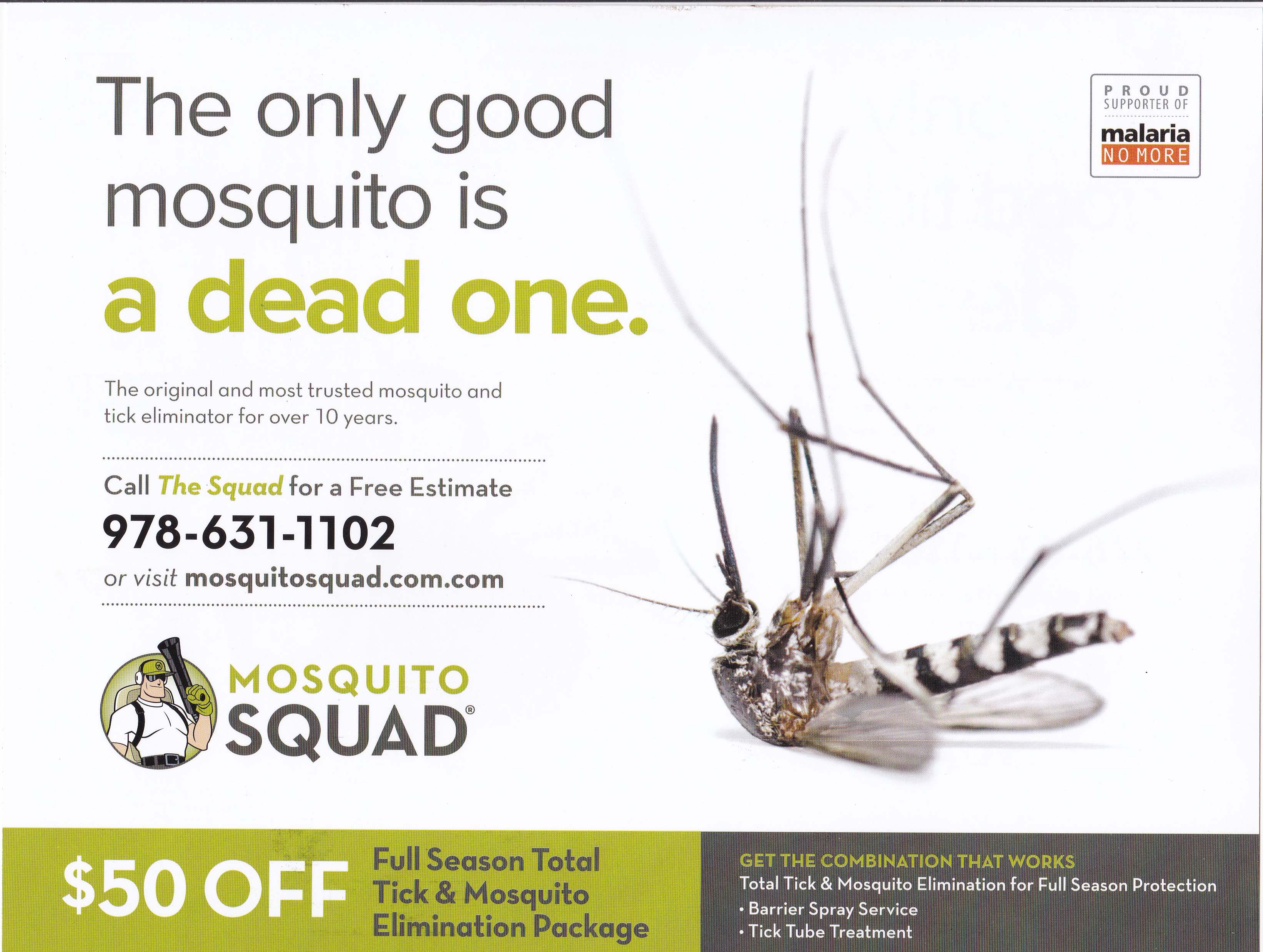 Mosquito Squad - Summer 2016 - Mailing 2 - Side 1