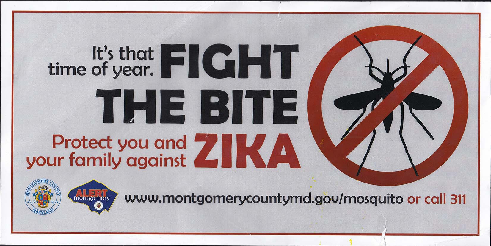 Fight The Bite, Zika Mailing - Side 1