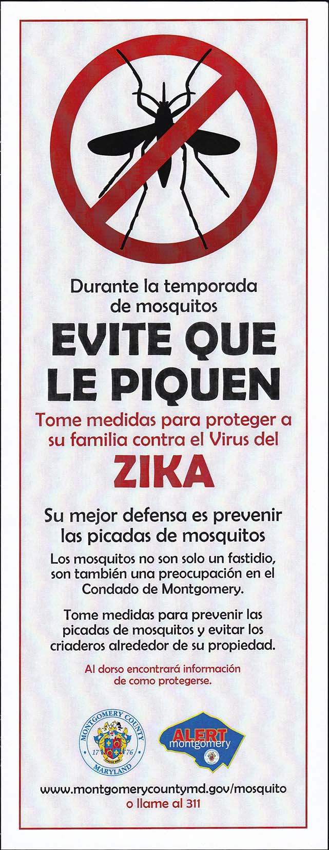 Fight The Bite, Zika Handout, Spanish - Side 1