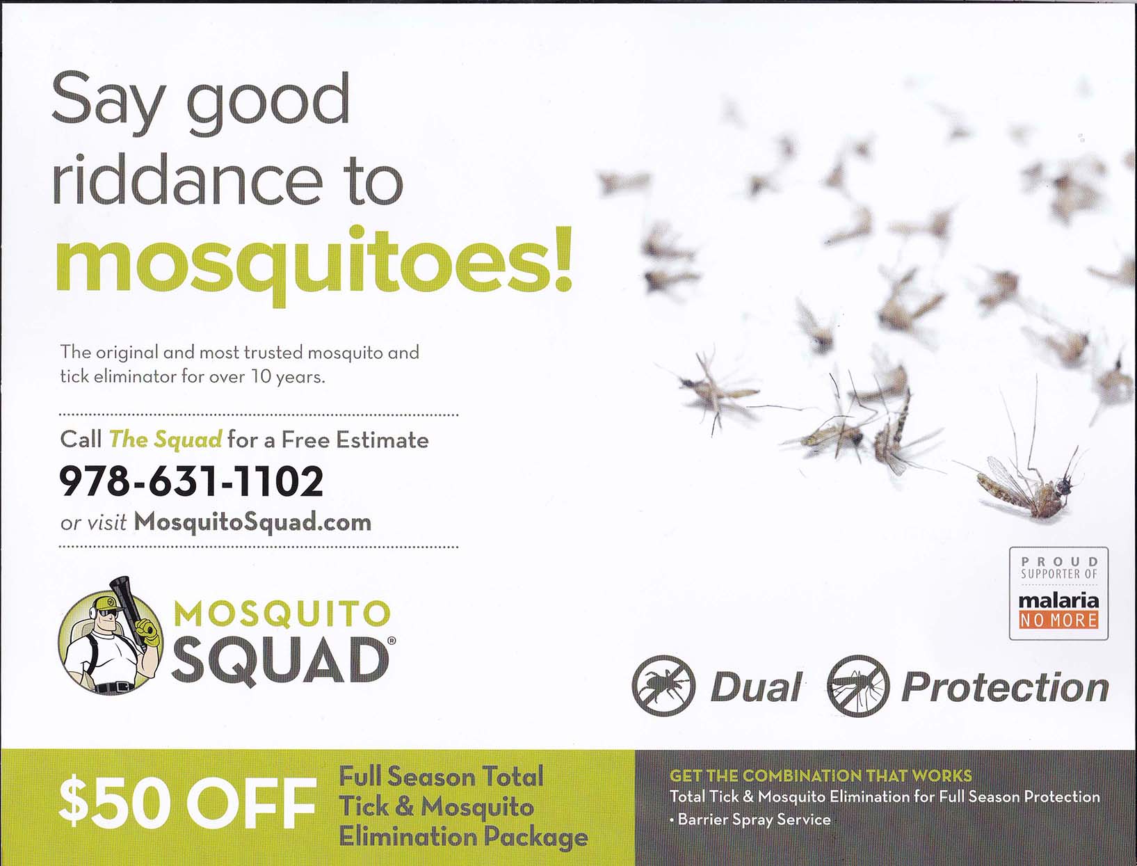 Mosquito Squad - Summer 2017 - Mailing 1 (Early May) - Side 1
