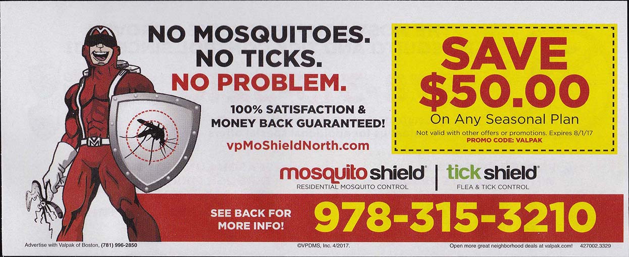 Valpak Insert - Mosquito Shield - April 2017 - Side 1