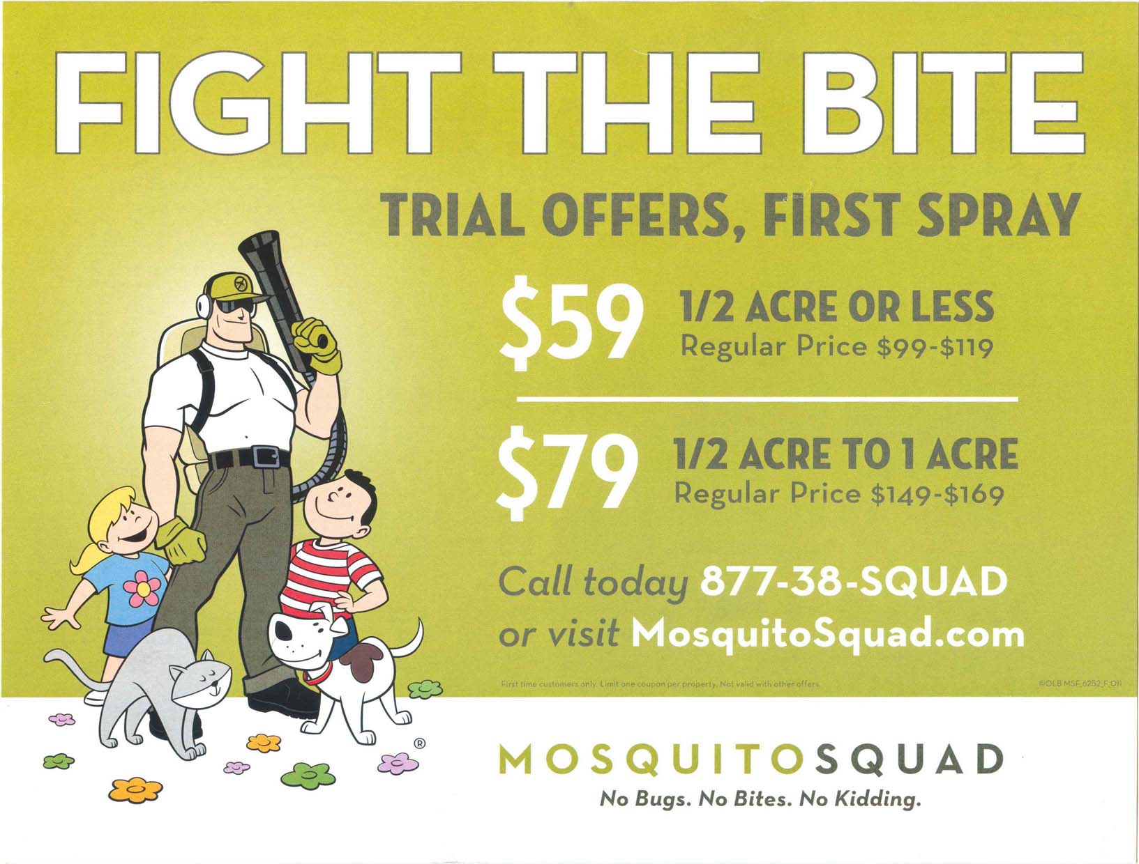 Mosquito Squad Oversized Post Card 2013 - Front