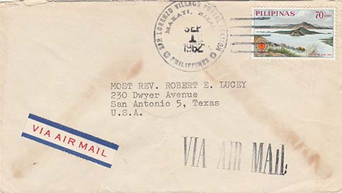 1962, September 1. 70c Air Mail Rate