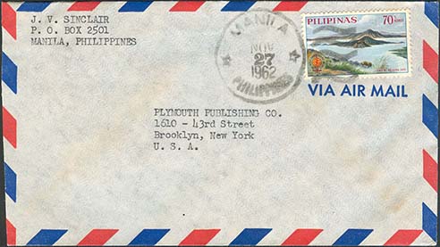 1962, November 27. 70c Air Mail Rate