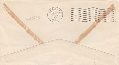 1962, December 30. 70c Air Mail Rate