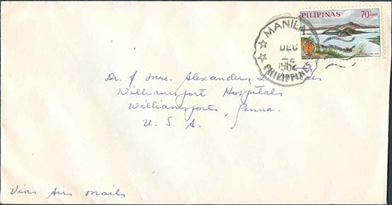 1962, December 30. 70c Air Mail Rate