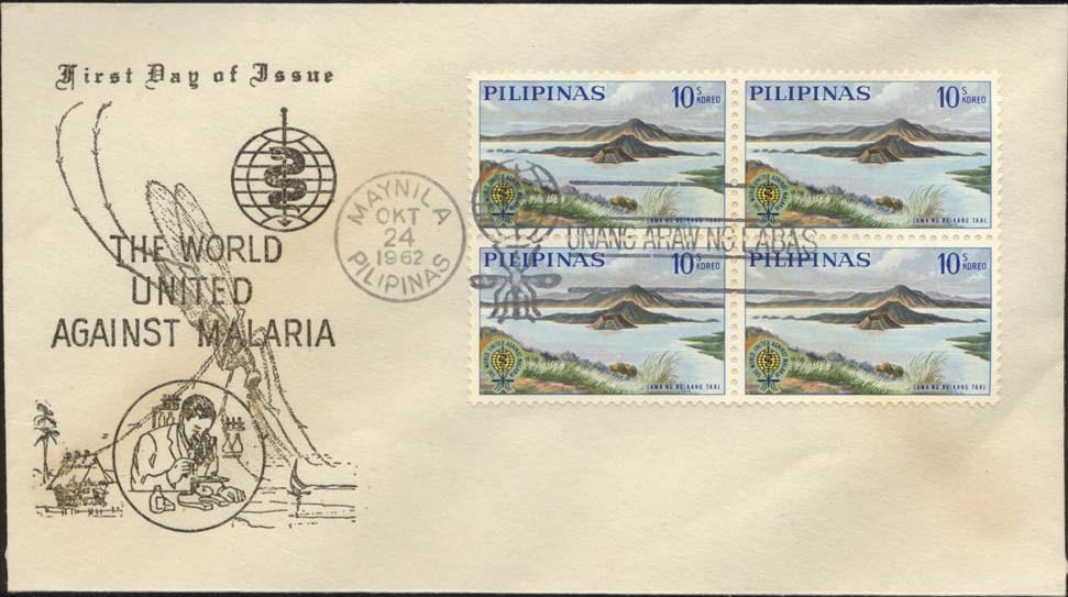 Scott 869 (FDC w/ Mosquito and Scientist)(Block 4)