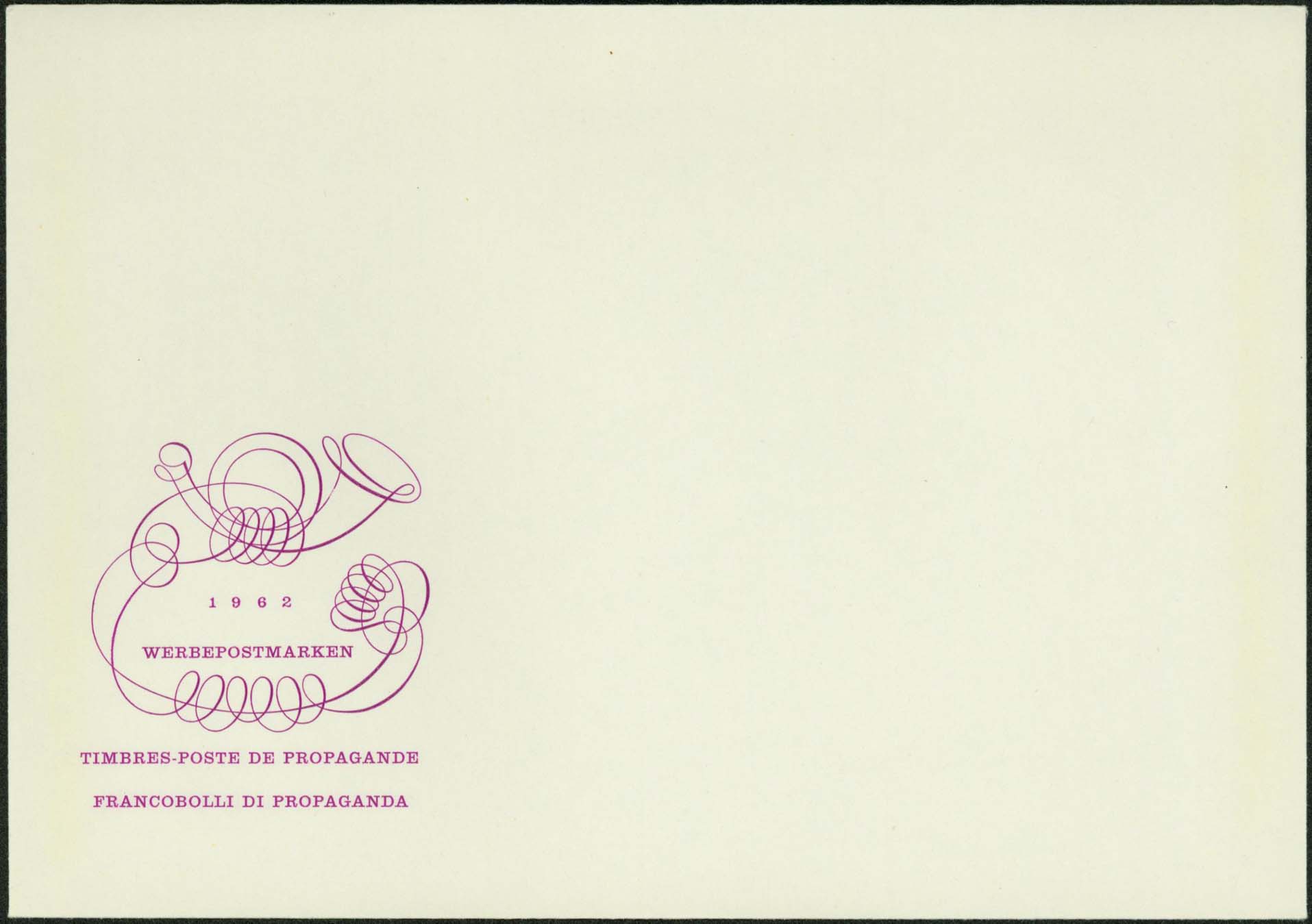 Cachet For Scott 415 With Trumpet In Purple