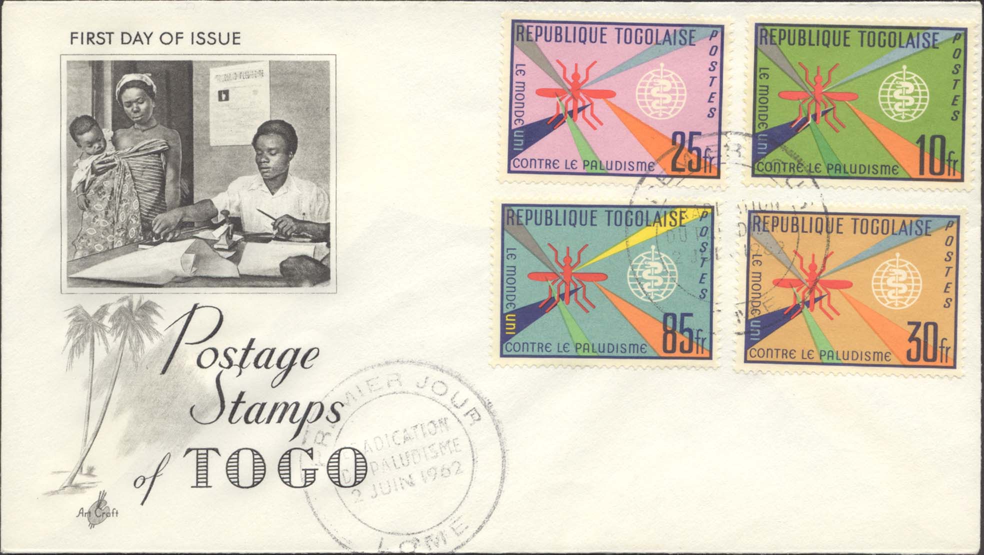 Togo Scott 428-431 FDC