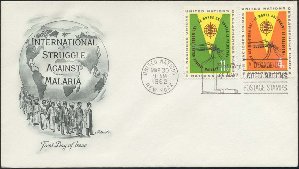 United Nations Scott 102-103 On FDC With Artmaster Cachet