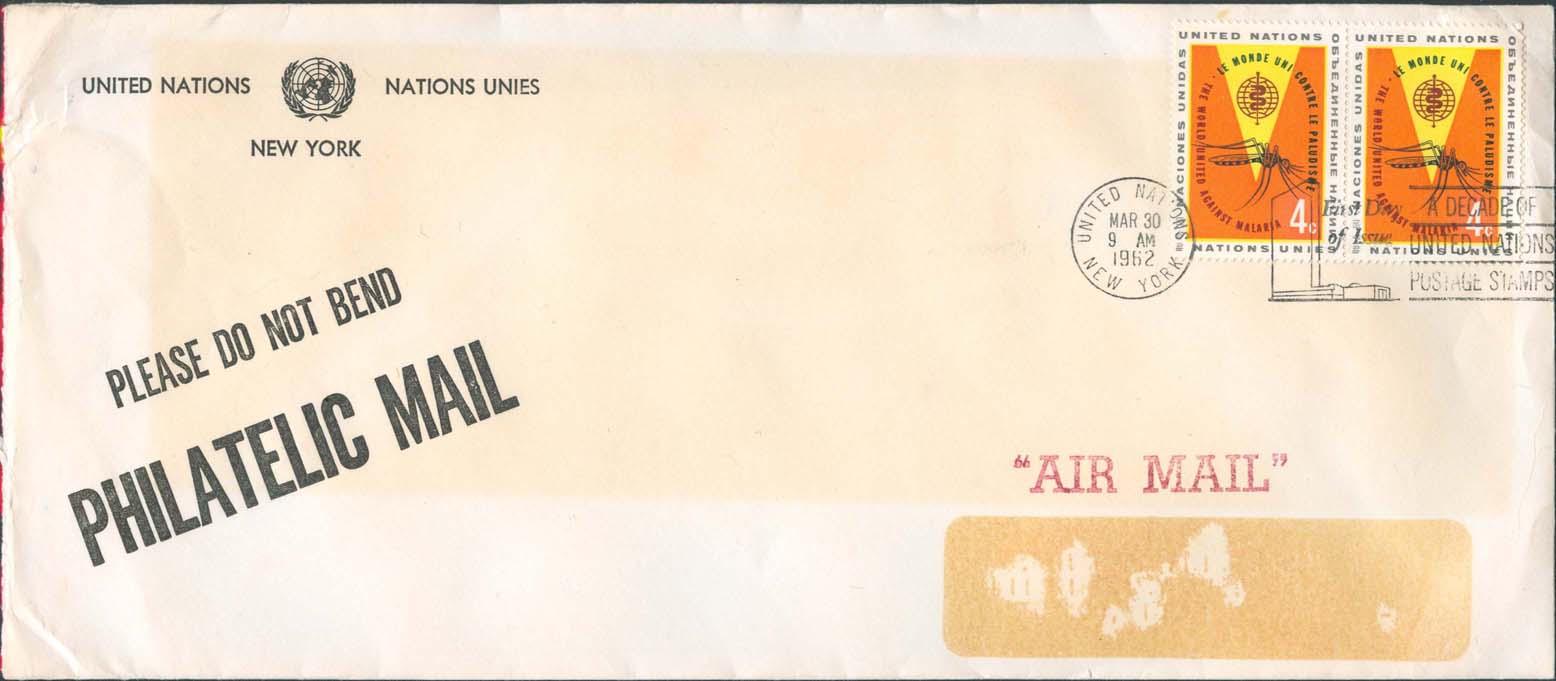 Scott 102-103 UNPA Commercial FDC With Gaines Hand Cancel M5C