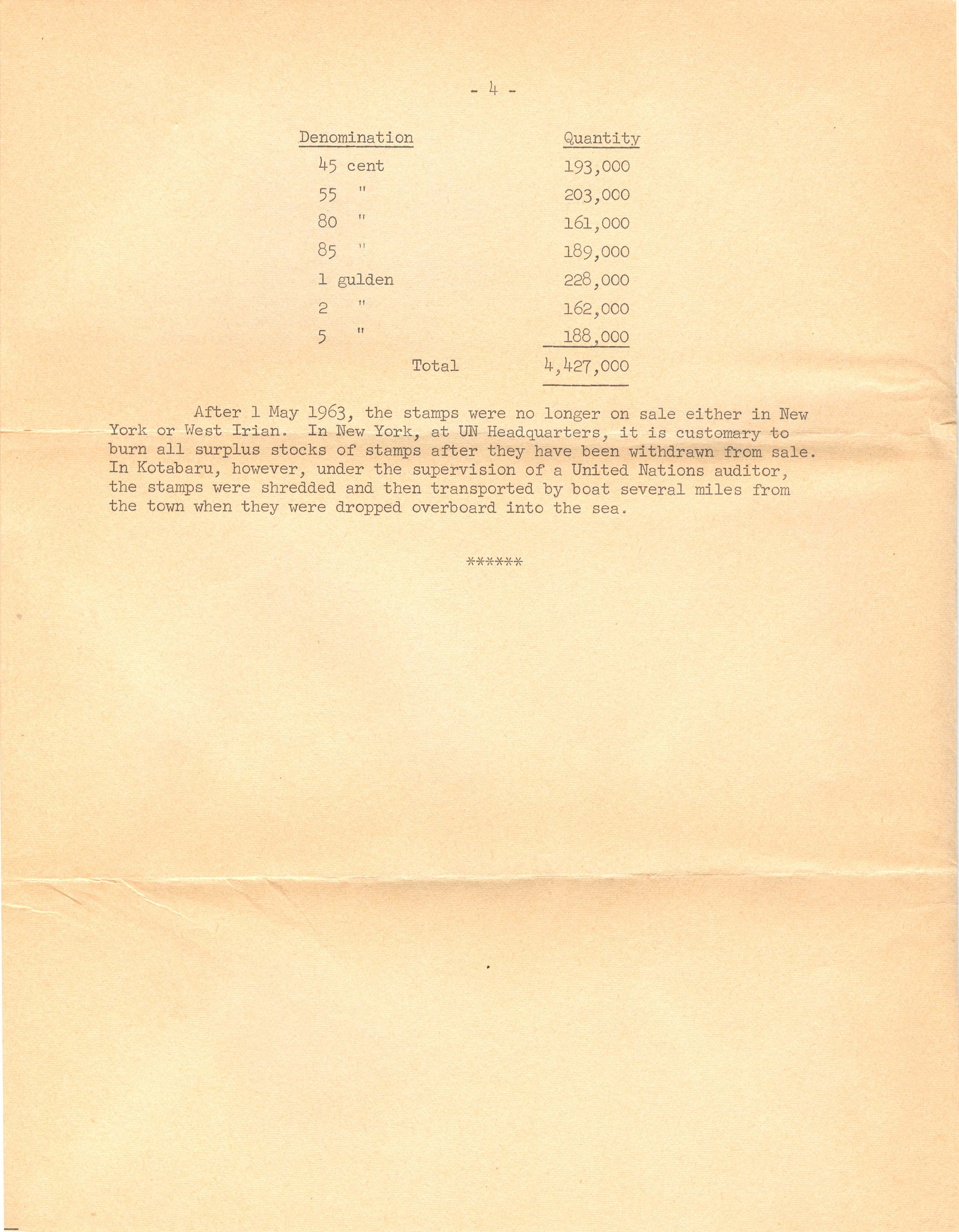 Third Class mail contents - page 4