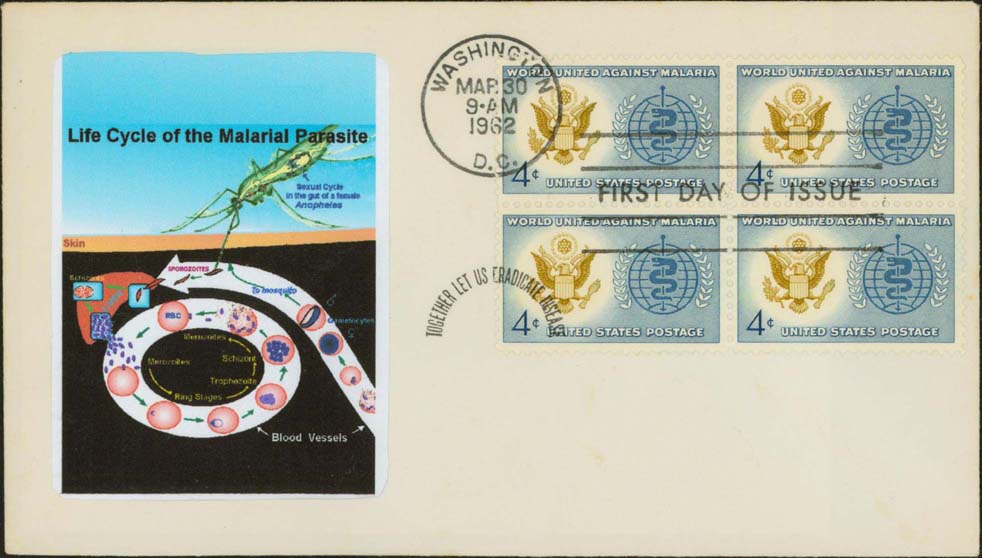 Scott 1194 (FDC w/ Life Cycle (Add On)) (Block of 4)