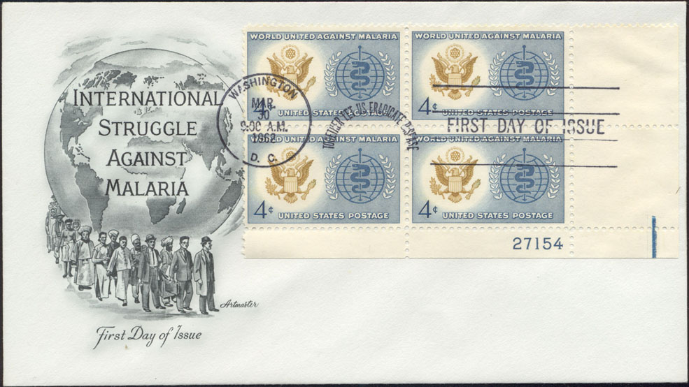 United States Scott 1194 On FDC With Artmaster Cachet (Plate Block 21754 Lower Right)