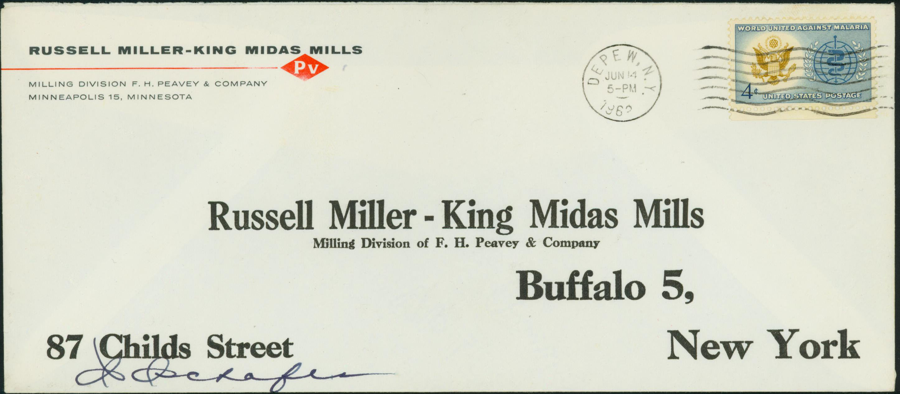 1962, June 14th, 5:00 PM. Depew, NY to Buffalo, NY