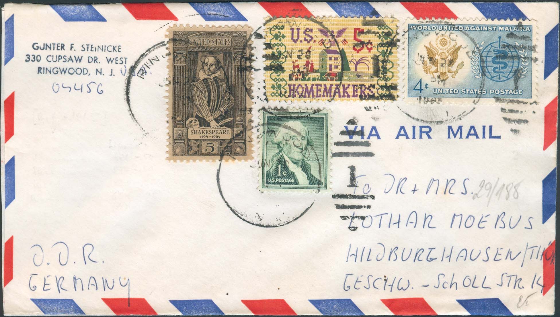 1962, June 25th, Ringwood, NJ to Germany