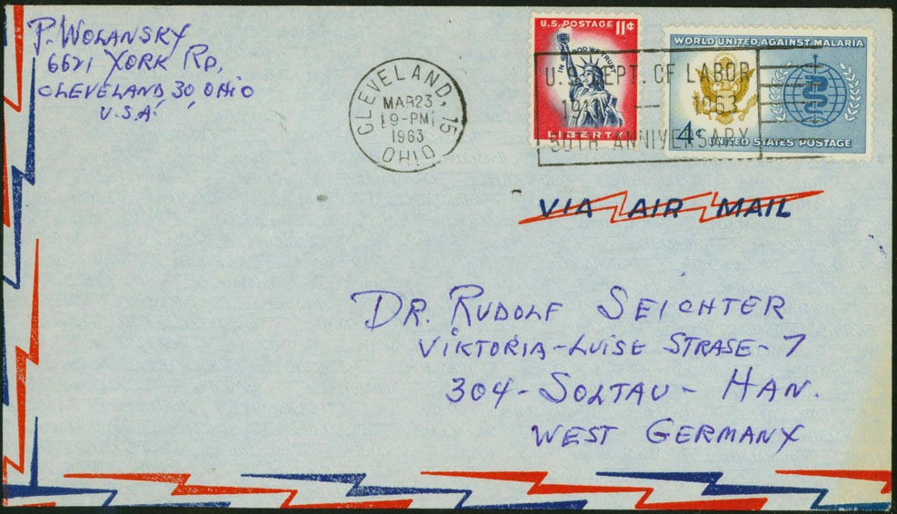 1963, March 23rd, Cleveland, OH to Germany