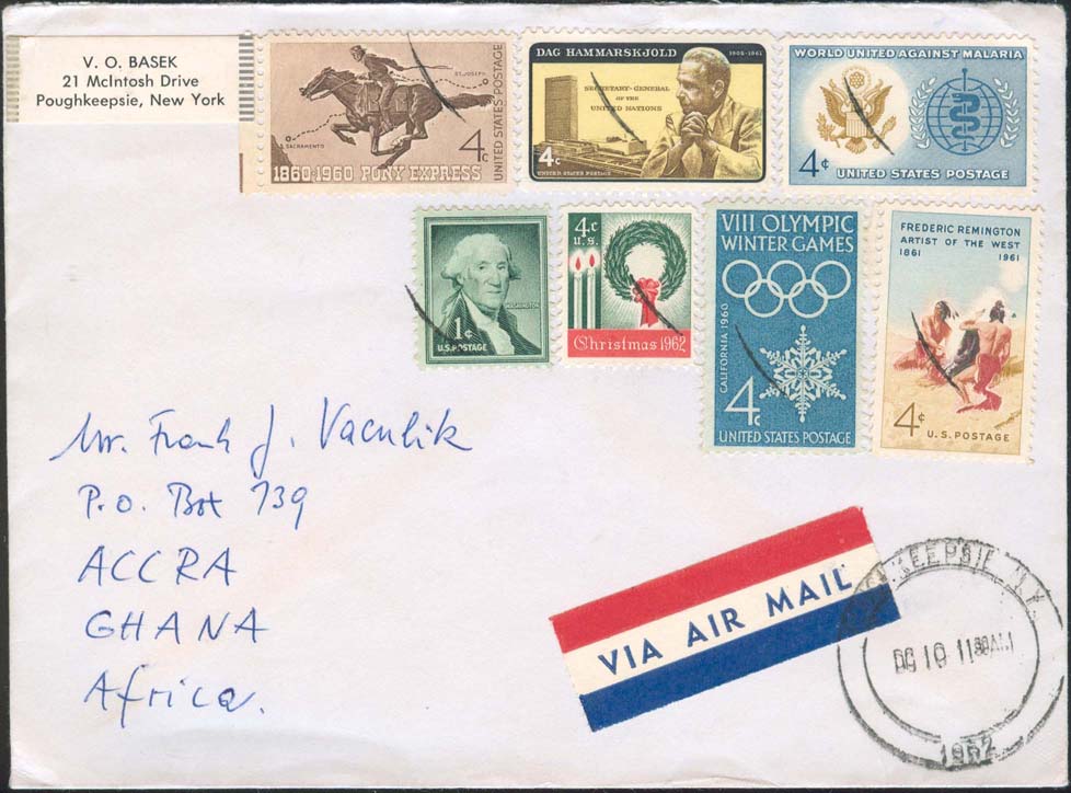 1962, December 10th, Poughkeepsie, NY to Ghana