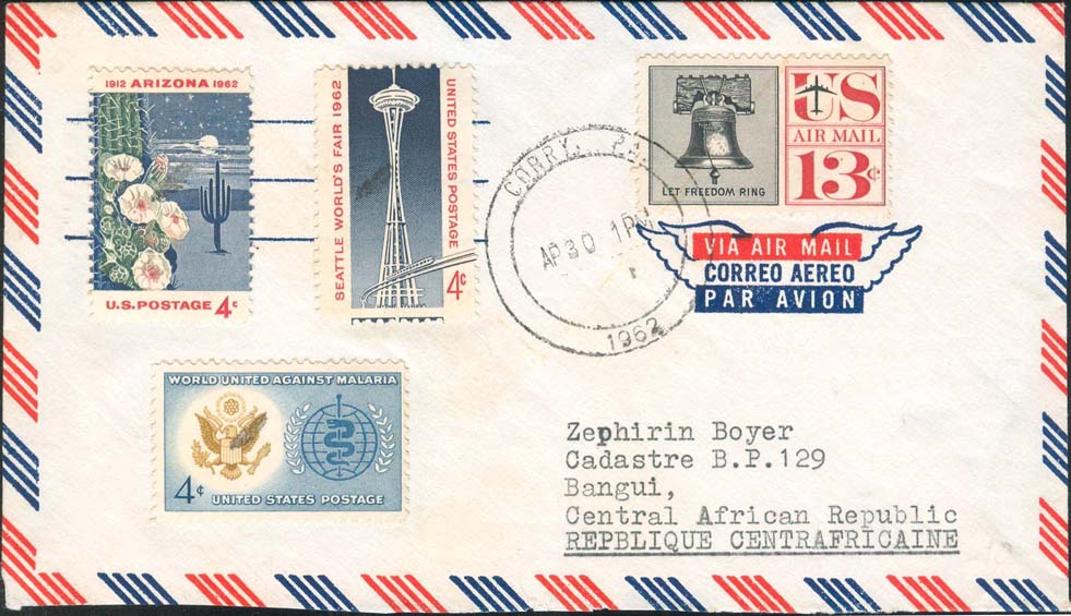 1962, April 30th, Corry, PA to Central Africa