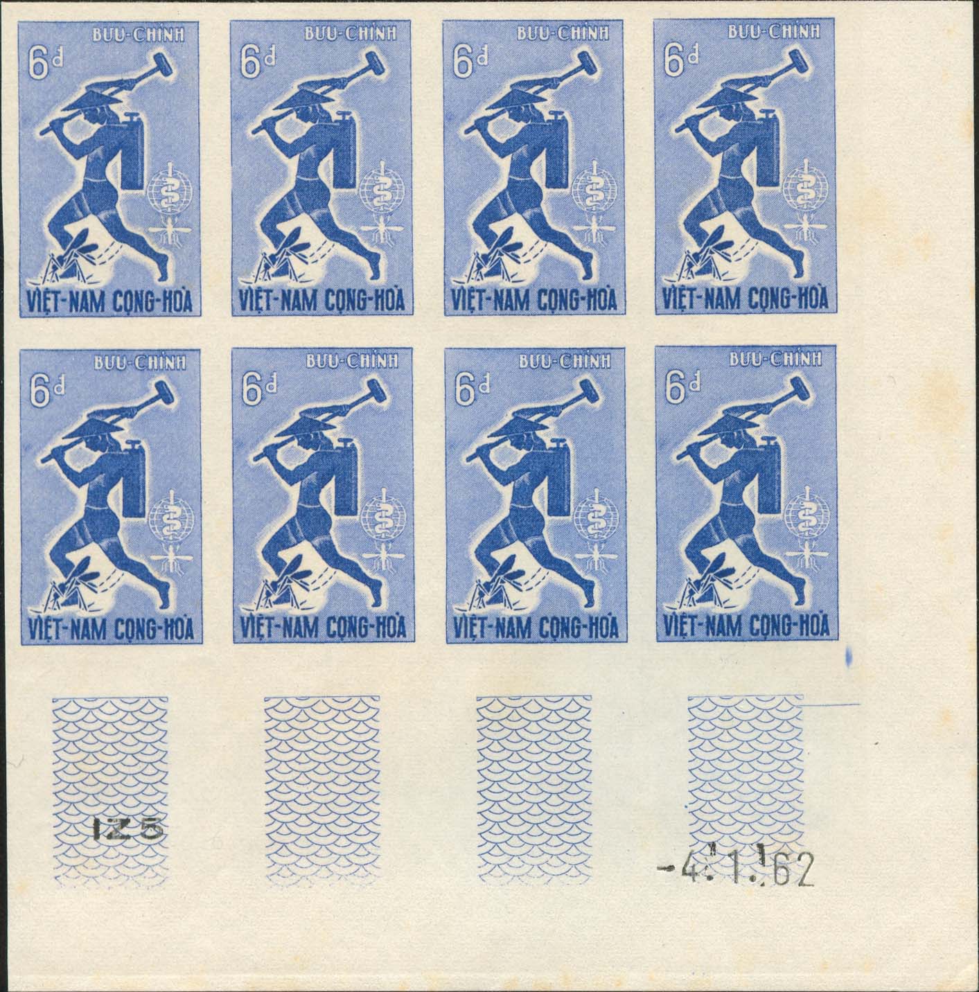 Scott 188 Imperf Block of 8