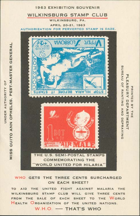 Hilaria Souvenir Sheet%3Cbr %2F%3EInverted Blue Stamp on Stamp