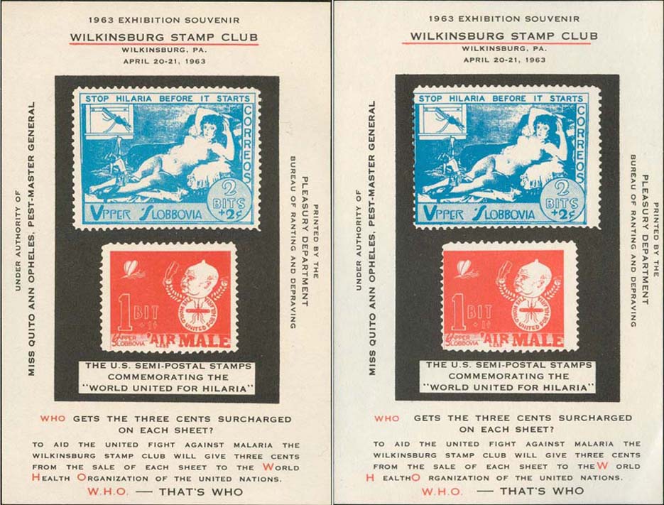 Image Of Souvenir Sheets Compared