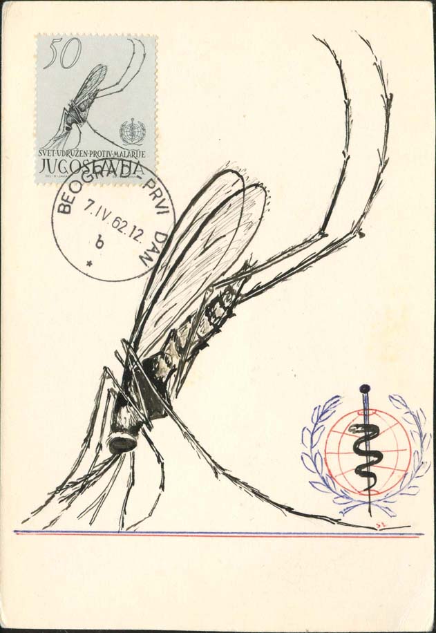 Hand-drawn FDC by Erich L. Steiner (front)