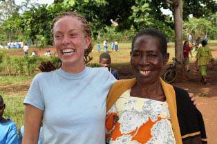 Erica Schmidt and a Ugandan Woman