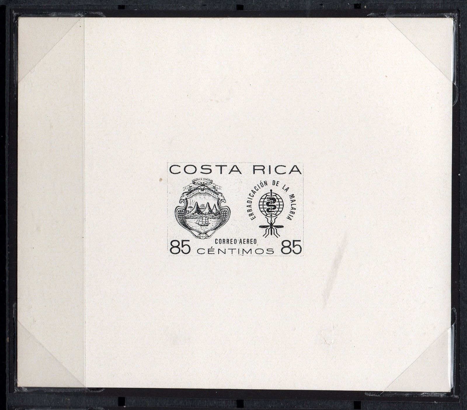 Image of Costa Rica Malaria Die Proof