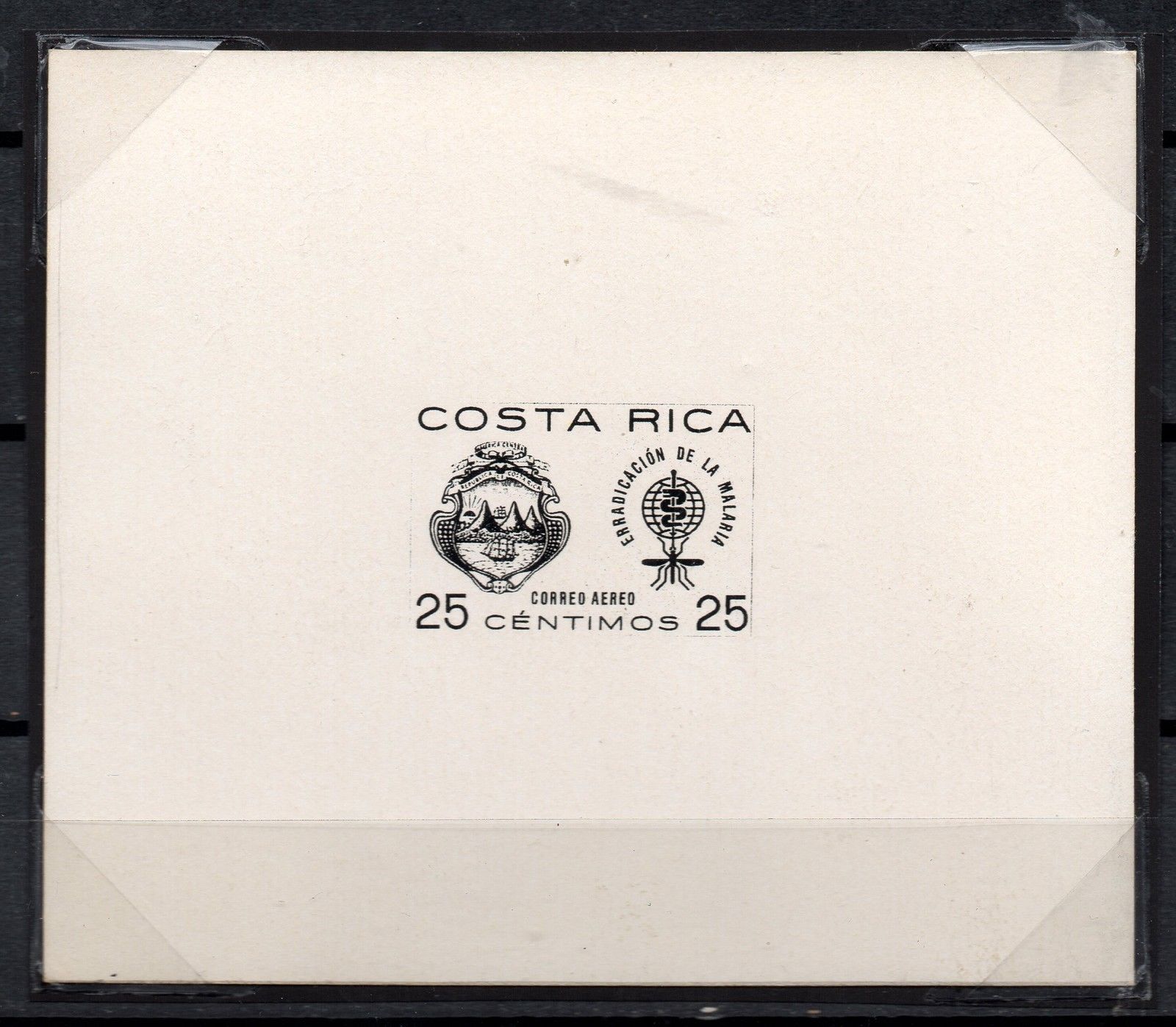 Image of Costa Rica Malaria Die Proof