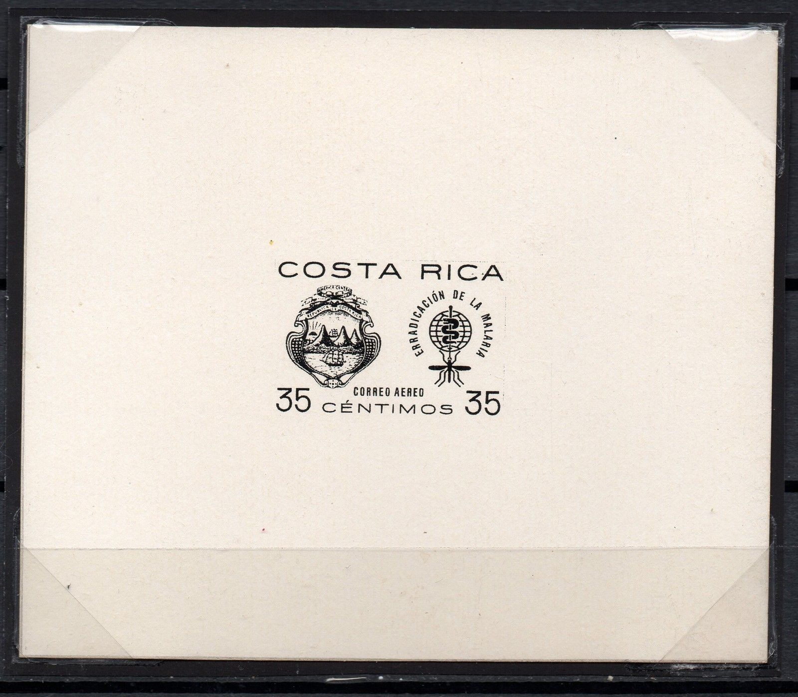 Image of Costa Rica Malaria Die Proof