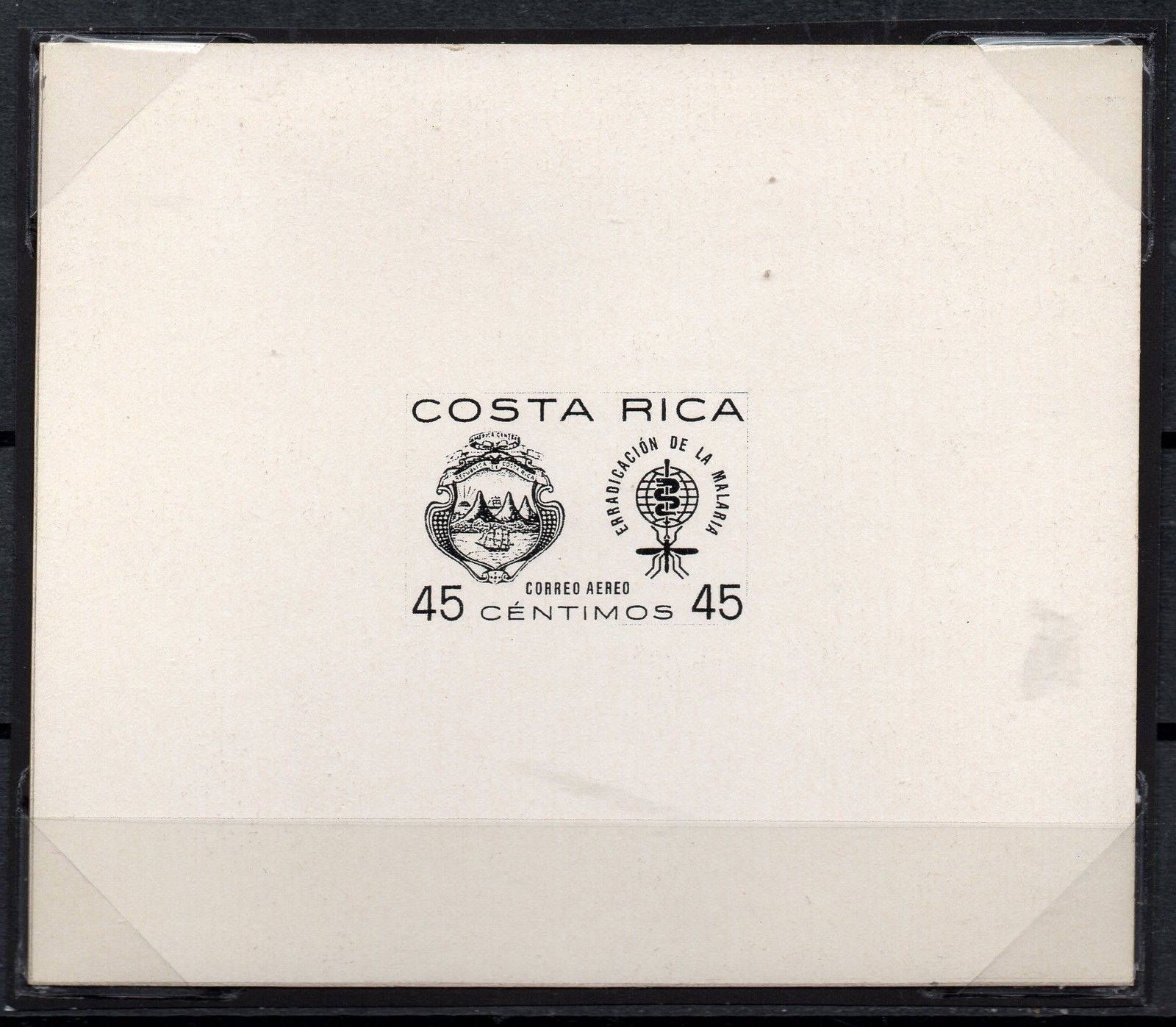 Image of Costa Rica Malaria Die Proof