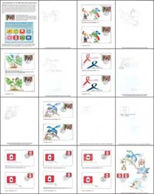 MPI Malaria Stamps Exhibts