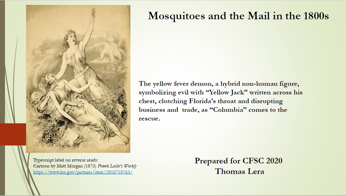 Mosquitoes and the Mail in the 1800s