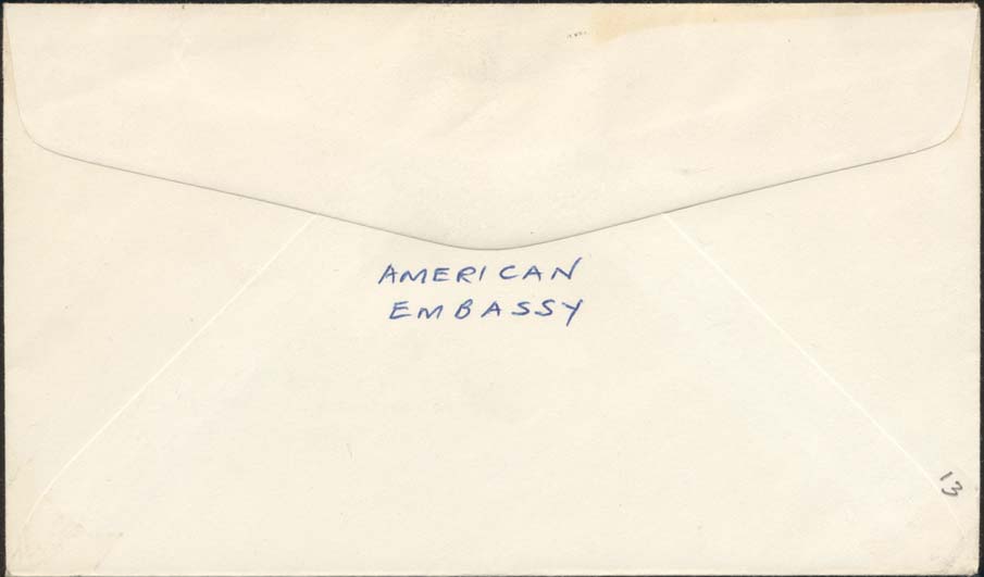 Indonesia Diplomatic Pouch Mail - Back