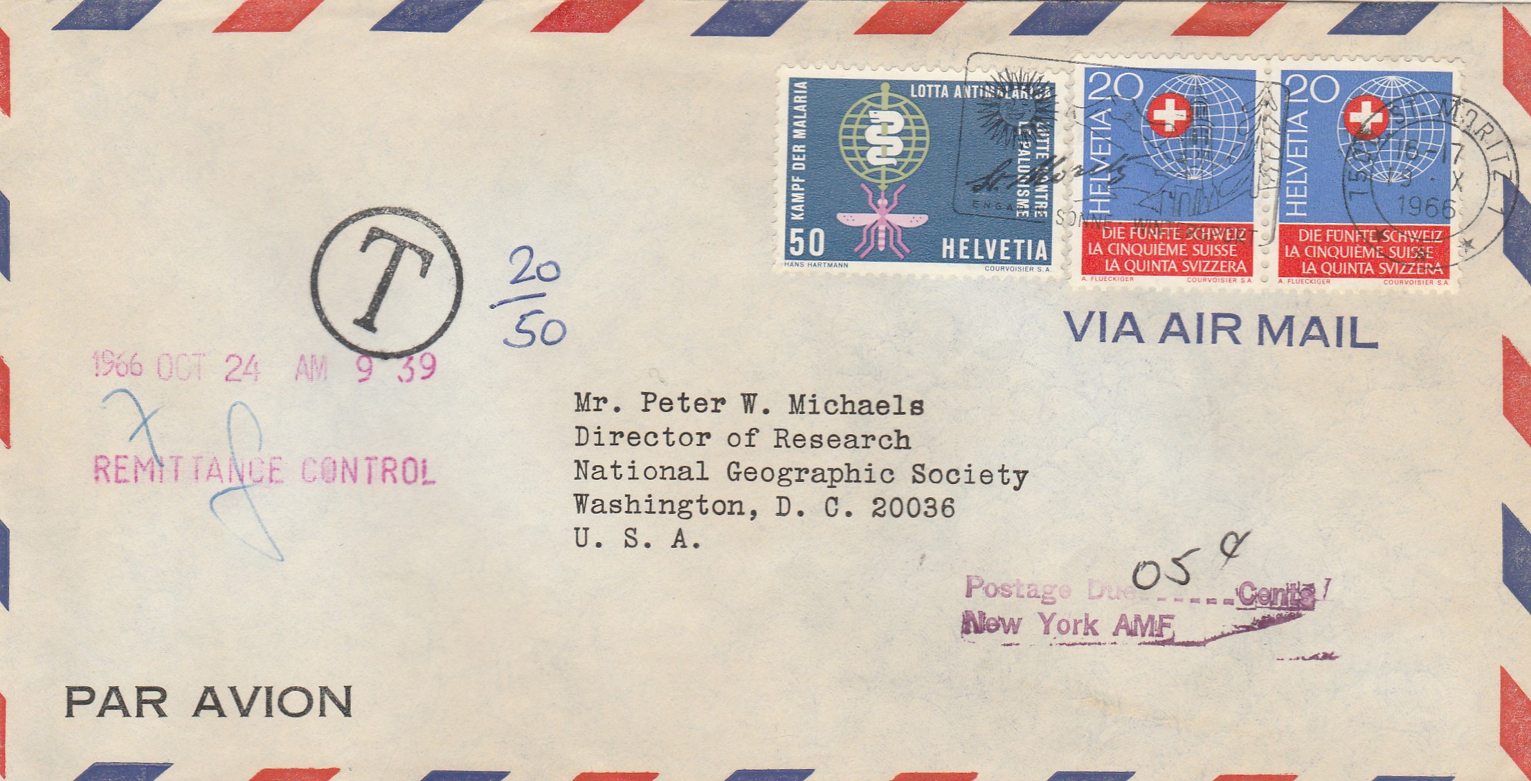 Swiss Postage Due Cover with Markings 3